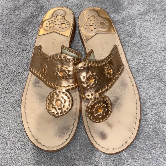 jack rogers rose gold